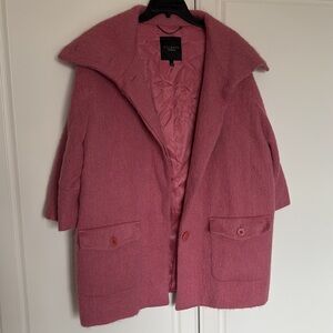 Talbots Mauve Pink Wool Alpaca Mohair Coat